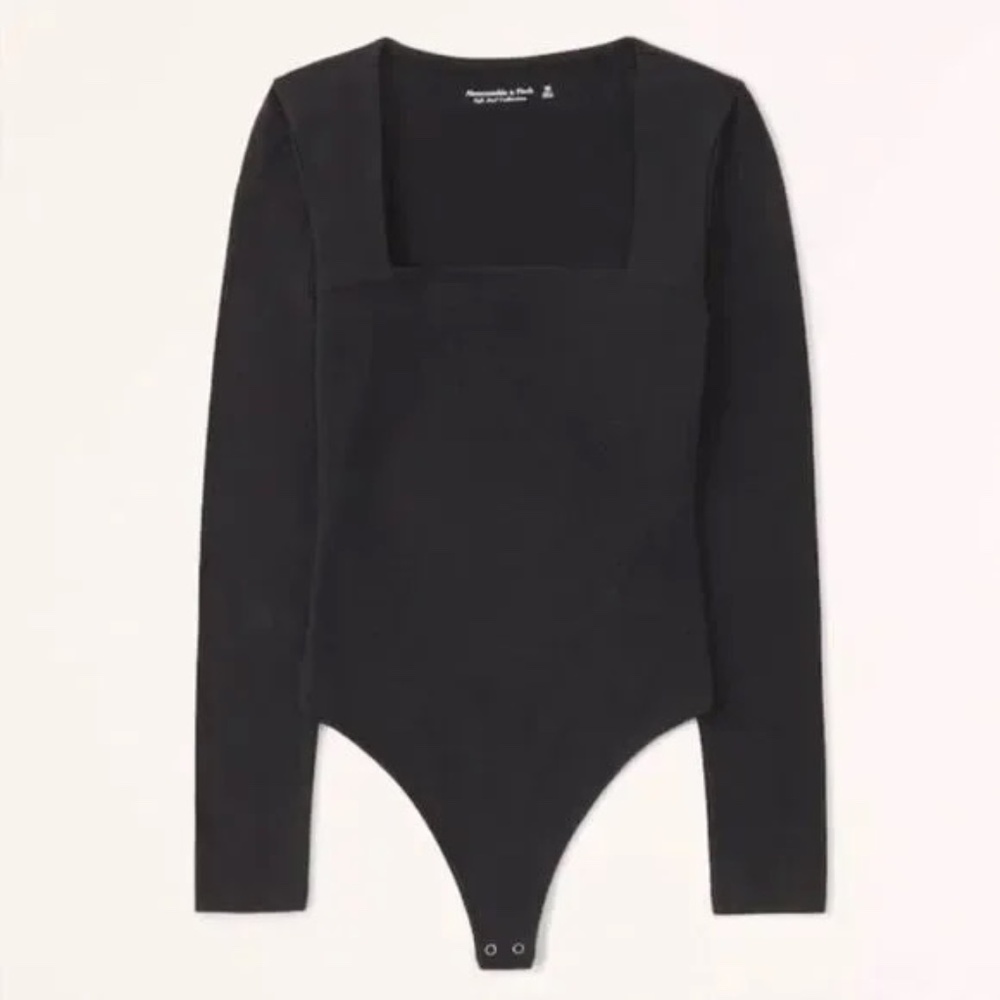 Abercrombie Square Neck Long Sleeve Bodysuit